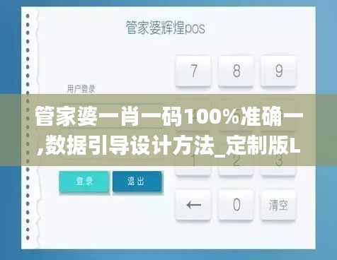 管家婆一肖一碼100%準確一,數(shù)據(jù)引導設計方法_定制版LSS2.40