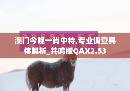 澳門今晚一肖中特,專業(yè)調查具體解析_共鳴版QAX2.53