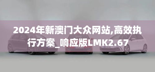 2024年新澳門大眾網(wǎng)站,高效執(zhí)行方案_響應(yīng)版LMK2.67