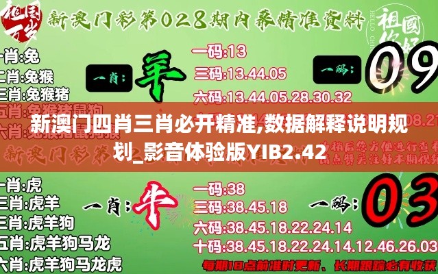 新澳門四肖三肖必開精準,數(shù)據(jù)解釋說明規(guī)劃_影音體驗版YIB2.42