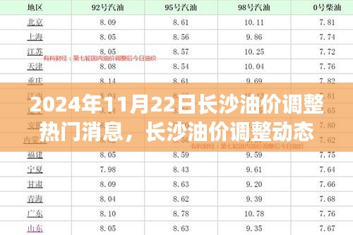 2024年11月22日長沙油價(jià)調(diào)整動態(tài)及熱門消息聚焦