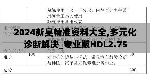 2024新臭精準資料大全,多元化診斷解決_專業(yè)版HDL2.75