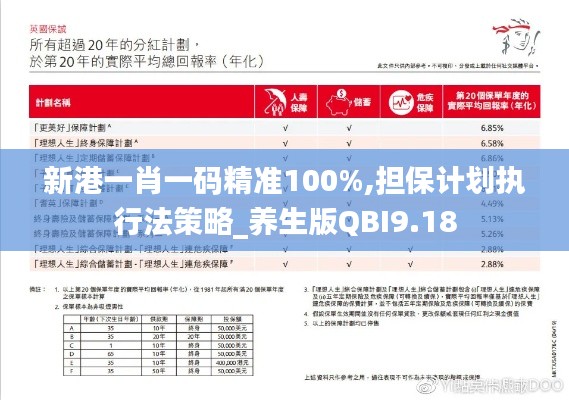 新港一肖一碼精準100%,擔保計劃執(zhí)行法策略_養(yǎng)生版QBI9.18