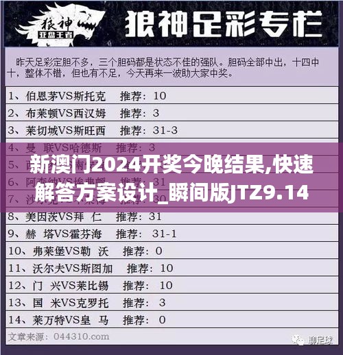 新澳門2024開(kāi)獎(jiǎng)今晚結(jié)果,快速解答方案設(shè)計(jì)_瞬間版JTZ9.14