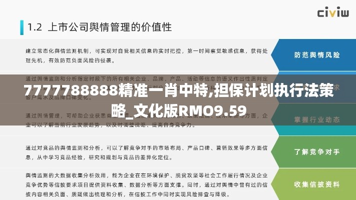 7777788888精準(zhǔn)一肖中特,擔(dān)保計劃執(zhí)行法策略_文化版RMO9.59