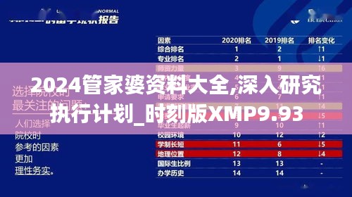 2024管家婆資料大全,深入研究執(zhí)行計劃_時刻版XMP9.93