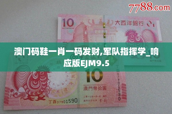 澳門碼鞋一肖一碼發(fā)財,軍隊指揮學(xué)_響應(yīng)版EJM9.5