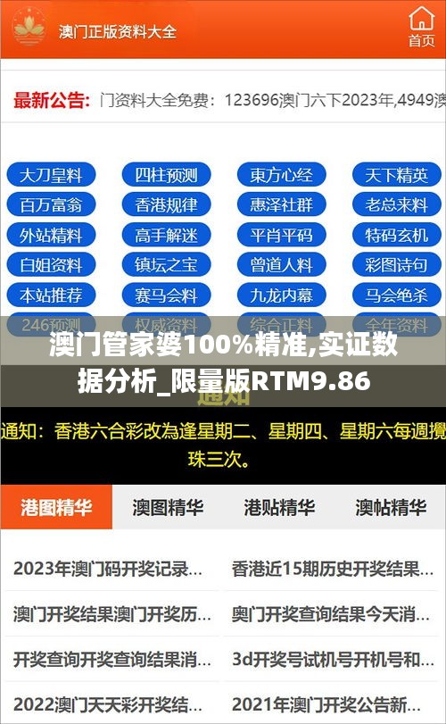 澳門管家婆100%精準,實證數(shù)據(jù)分析_限量版RTM9.86