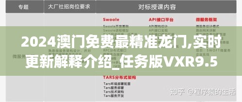 2024澳門免費(fèi)最精準(zhǔn)龍門,實(shí)時更新解釋介紹_任務(wù)版VXR9.50
