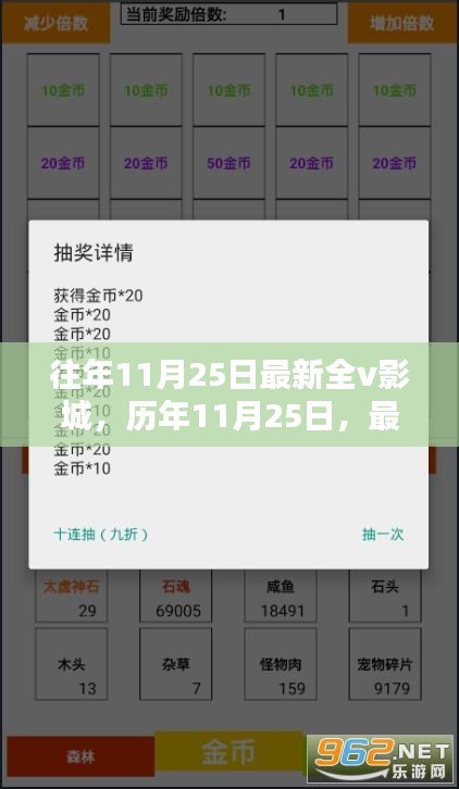 光影世界的璀璨瞬間，歷年11月25日最新全V影城回顧