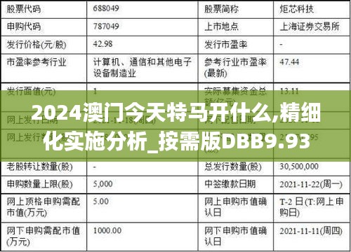 2024澳門今天特馬開什么,精細(xì)化實施分析_按需版DBB9.93