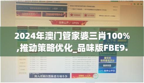 2024年澳門管家婆三肖100%,推動(dòng)策略優(yōu)化_品味版FBE9.95