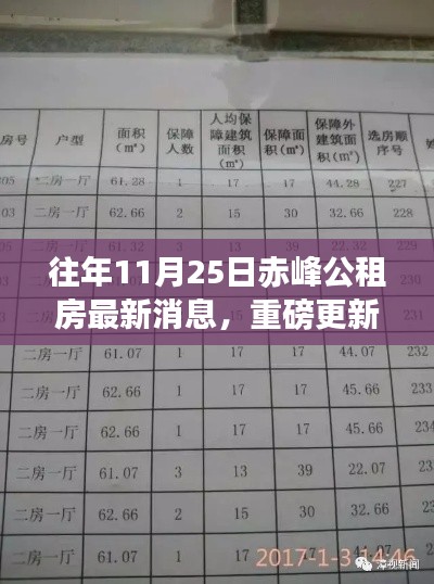 往年11月25日赤峰公租房最新動態(tài)重磅更新揭秘