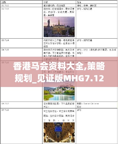 香港馬會資料大全,策略規(guī)劃_見證版MHG7.12