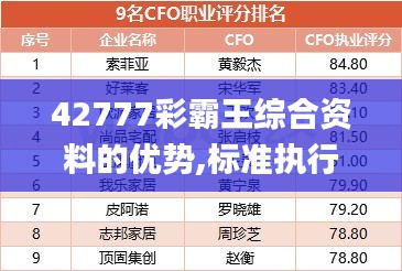 42777彩霸王綜合資料的優(yōu)勢,標準執(zhí)行具體評價_清新版CXJ7.22