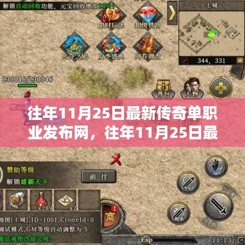 往年11月25日最新傳奇單職業(yè)發(fā)布網(wǎng)詳解與評(píng)測，全面介紹與體驗(yàn)指南