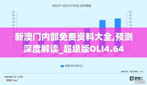 新澳門內(nèi)部免費資料大全,預測深度解讀_超級版OLI4.64