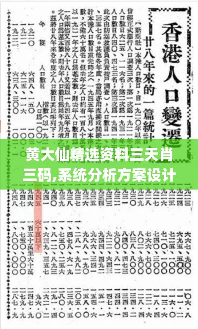 黃大仙精選資料三天肖三碼,系統(tǒng)分析方案設計_尋找版OKN8.4