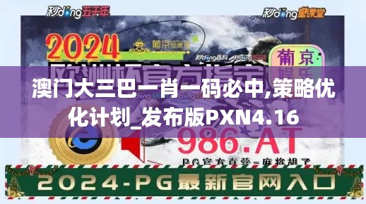 澳門大三巴一肖一碼必中,策略優(yōu)化計(jì)劃_發(fā)布版PXN4.16