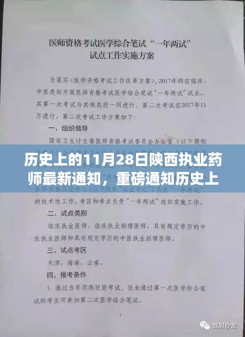陜西執(zhí)業(yè)藥師最新動態(tài)揭秘，歷史上的11月28日重磅通知發(fā)布在即！