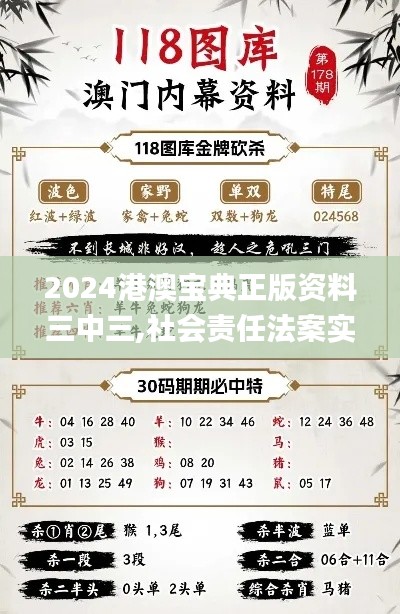 2024港澳寶典正版資料三中三,社會(huì)責(zé)任法案實(shí)施_高速版TQA96.204