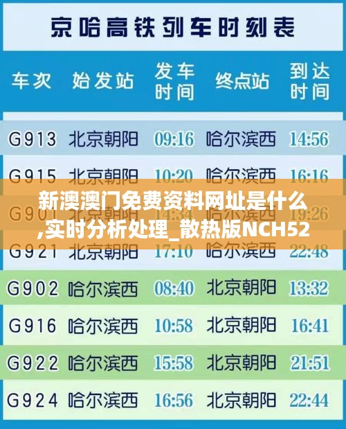 新澳澳門免費(fèi)資料網(wǎng)址是什么,實(shí)時分析處理_散熱版NCH52.743