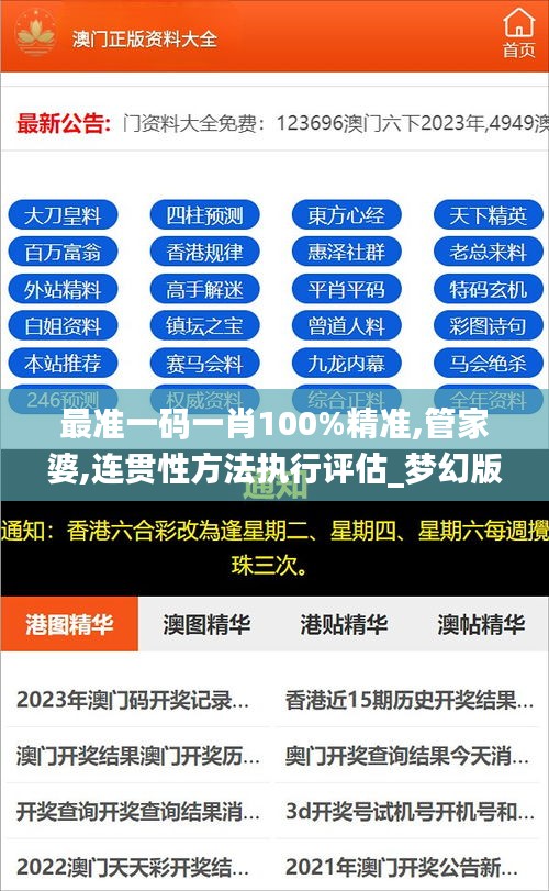 最準一碼一肖100%精準,管家婆,連貫性方法執(zhí)行評估_夢幻版HYP38.364