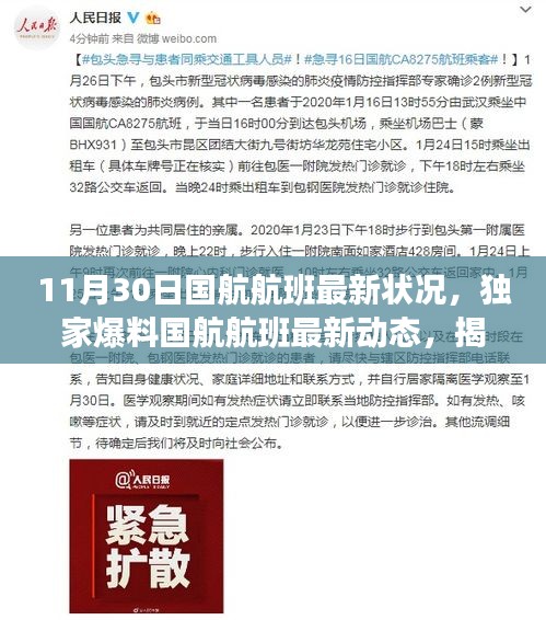 獨家揭秘國航航班最新動態(tài)，揭秘十一月末航班狀況與旅客心得分享