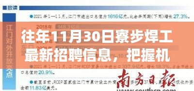 寮步焊工最新招聘信息背后的勵(lì)志故事，把握機(jī)遇，焊夢起航！