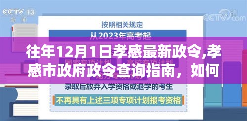 往年12月1日孝感最新政令詳解及查詢指南，孝感市政府政令獲取方法介紹