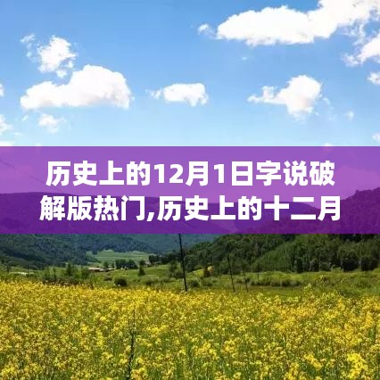 揭秘歷史上的十二月一日，字說破解版熱門事件回顧