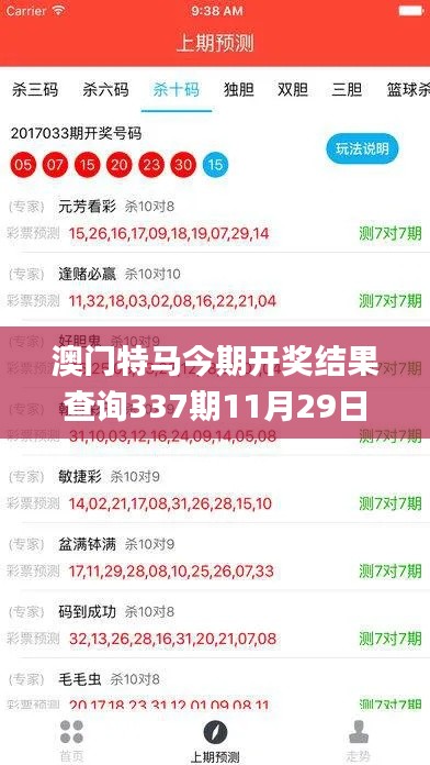 澳門特馬今期開獎結(jié)果查詢337期11月29日星期六,可持續(xù)實(shí)施探索_挑戰(zhàn)款57.738-8