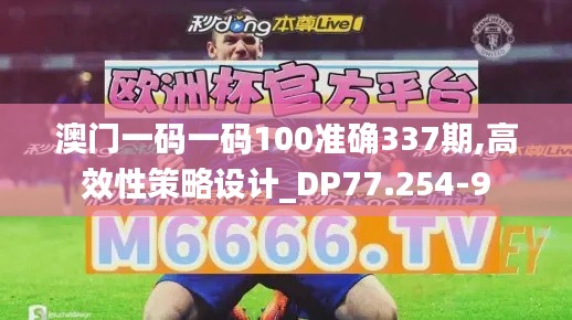 澳門一碼一碼100準確337期,高效性策略設(shè)計_DP77.254-9