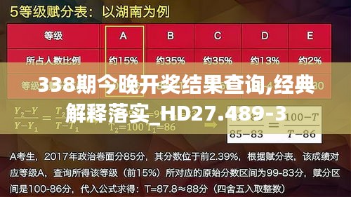 338期今晚開(kāi)獎(jiǎng)結(jié)果查詢(xún),經(jīng)典解釋落實(shí)_HD27.489-3