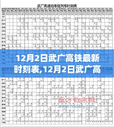 12月2日武廣高鐵最新時(shí)刻表解析與旅行規(guī)劃指南