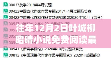 往年12月2日葉城柳昭晴小說(shuō)免費(fèi)閱讀，最新章節(jié)與精彩內(nèi)容一網(wǎng)打盡