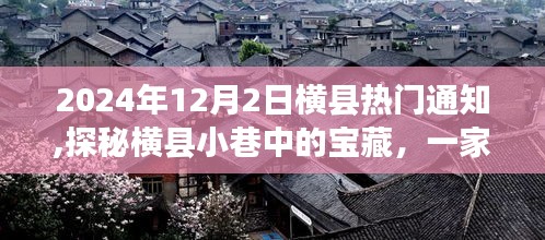 探秘橫縣寶藏小店，橫縣小巷特色魅力揭秘，熱門通知！