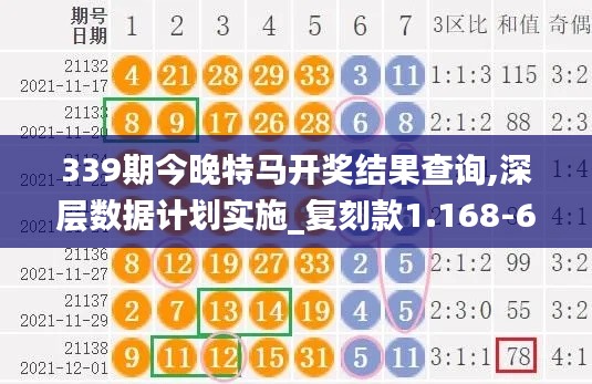 339期今晚特馬開獎結(jié)果查詢,深層數(shù)據(jù)計劃實(shí)施_復(fù)刻款1.168-6