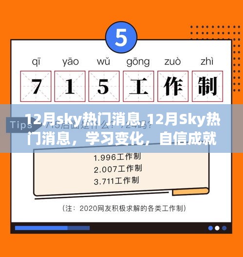 12月Sky熱門消息，學(xué)習(xí)變化，自信成就夢(mèng)想，正能量笑對(duì)人生