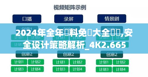 2024年全年資料免費(fèi)大全優(yōu)勢(shì),安全設(shè)計(jì)策略解析_4K2.665