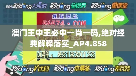 澳門王中王必中一肖一碼,絕對經(jīng)典解釋落實_AP4.858