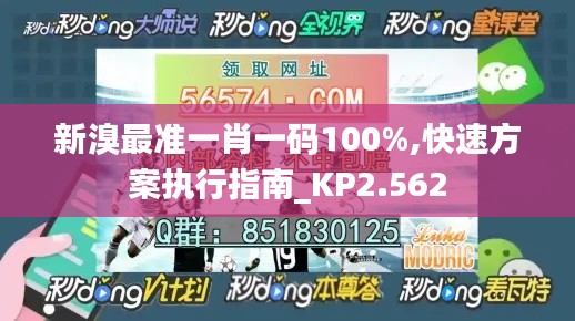 新溴最準(zhǔn)一肖一碼100%,快速方案執(zhí)行指南_KP2.562