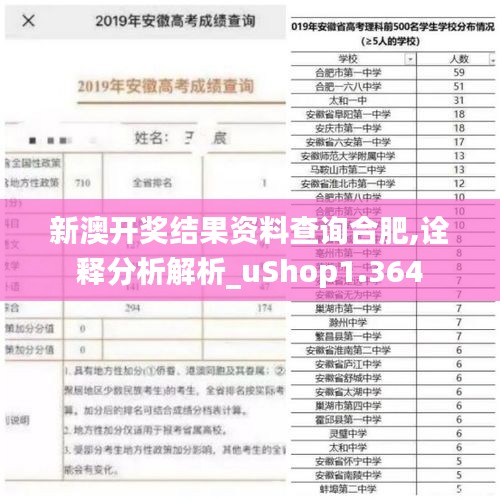 新澳開獎(jiǎng)結(jié)果資料查詢合肥,詮釋分析解析_uShop1.364
