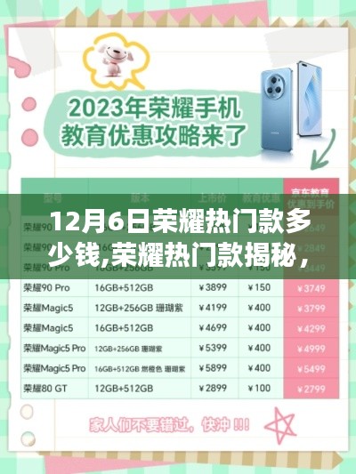 揭秘榮耀熱門(mén)款，小巷深處的科技寶藏，12月6日價(jià)格解密！