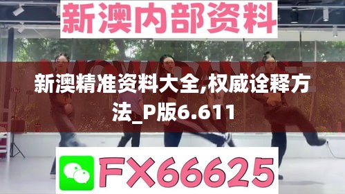 新澳精準資料大全,權(quán)威詮釋方法_P版6.611