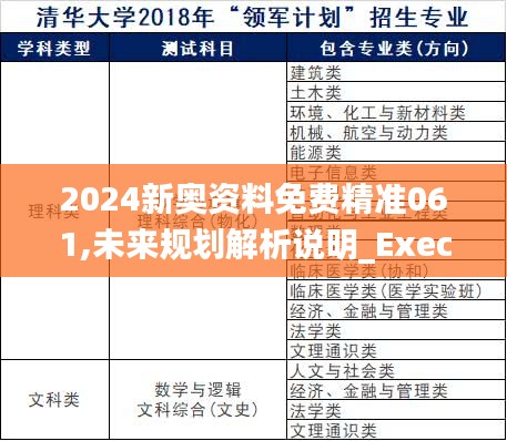 2024新奧資料免費精準061,未來規(guī)劃解析說明_Executive13.830