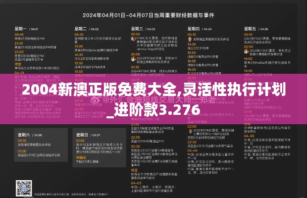 2004新澳正版免費(fèi)大全,靈活性執(zhí)行計劃_進(jìn)階款3.276