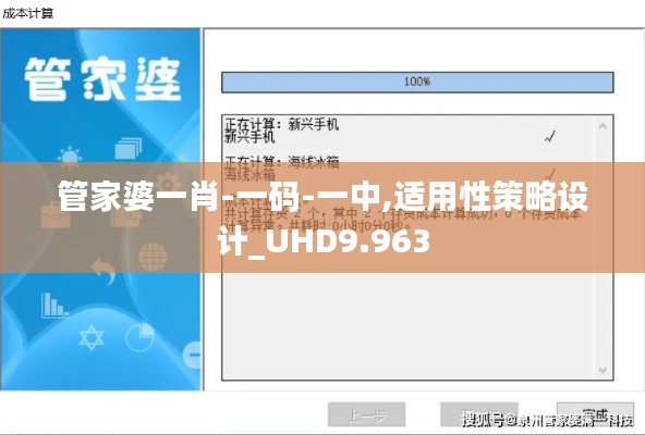 管家婆一肖-一碼-一中,適用性策略設(shè)計_UHD9.963