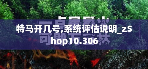 特馬開(kāi)幾號(hào),系統(tǒng)評(píng)估說(shuō)明_zShop10.306
