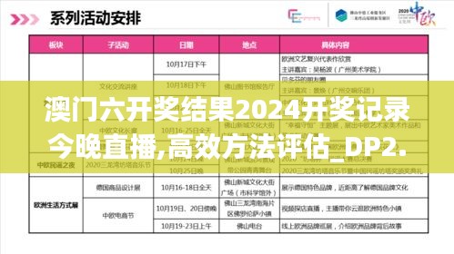 澳門六開獎結(jié)果2024開獎記錄今晚直播,高效方法評估_DP2.832